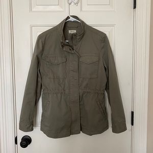 NWOT Style & Co army green jacket Sz S.